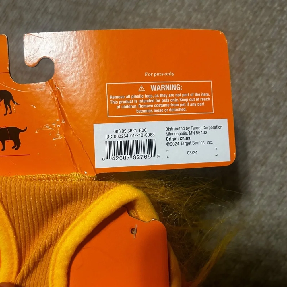 NWT Halloween Monster Hoodie Dog and Cat Costume - Hyde and EEK! size XS